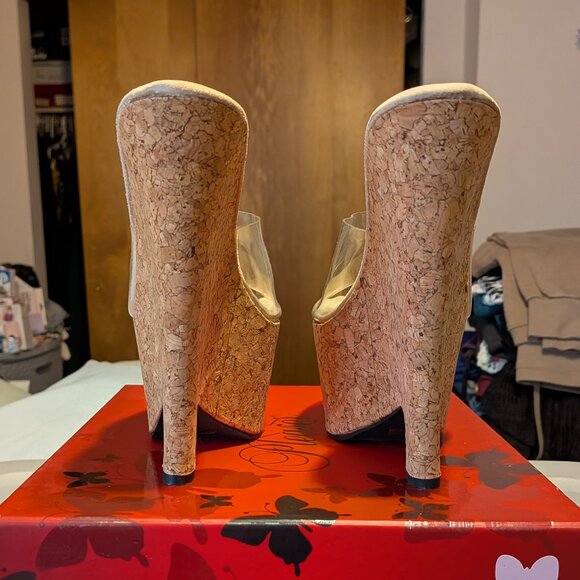 Pleaser cork beau601 heels - Picture 3 of 6
